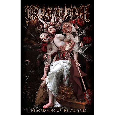Cradle Of Filth textilný banner PES 70cm x 106cm, Screaming Of The Valkyries