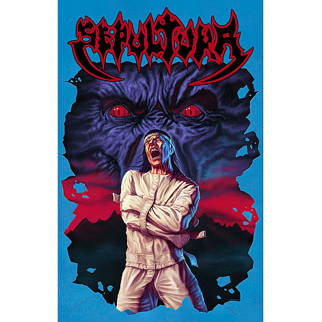 Sepultura textilný banner PES 70cm x 106cm, Schizophrenia