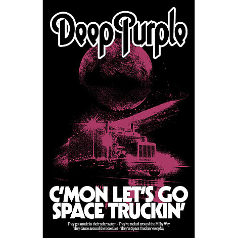 Deep Purple textilný banner PES 70cm x 106cm, Space Truckin'