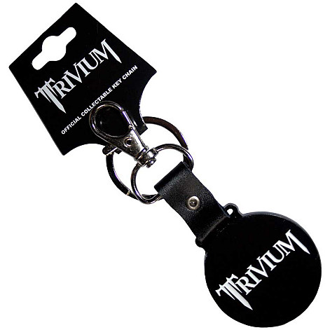 Trivium kovová kľúčenka 40 mm, Classic Logo Mono Circle Zinc