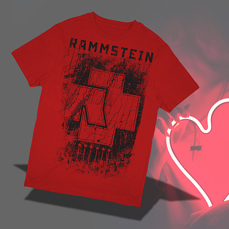 Rammstein tričko, Sechs Herzen BP Red, pánske