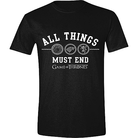 Hra o trůny tričko, All Things Must End, pánske