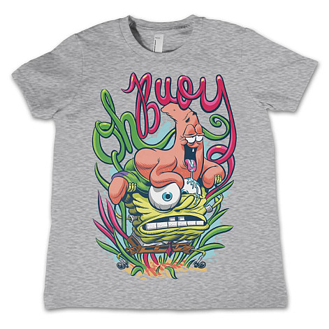 SpongeBob Squarepants tričko, Oh Boy Grey Kids, detské