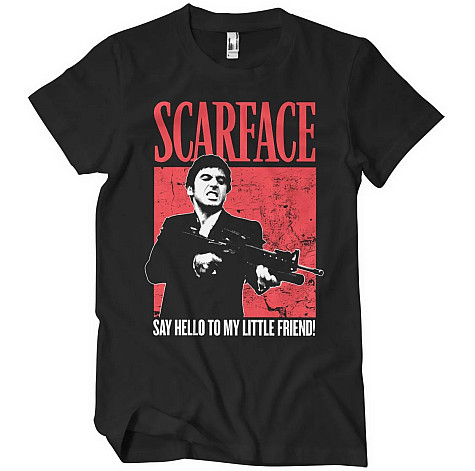 Scarface tričko, Say Hello To My Little Friend Black, pánske
