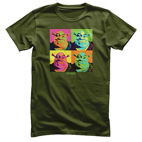 Shrek tričko, Pop-Art Olive, pánske