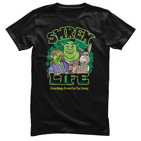 Shrek tričko, Greeting from Far Far Away Black, pánske