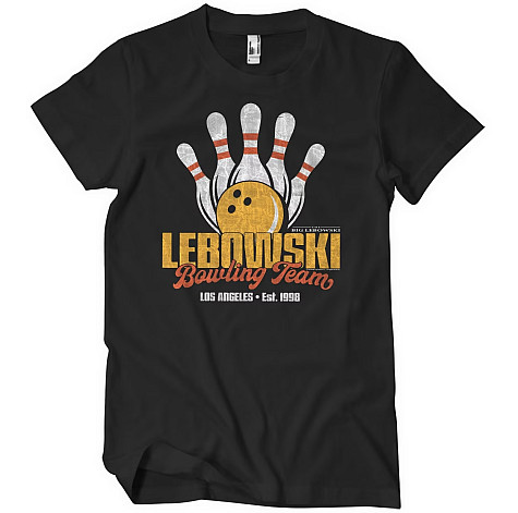 Big Lebowski tričko, Lebowski Bowling Team Black, pánske