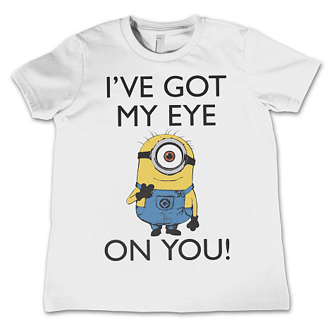 Despicable Me tričko, I Got My Eye On You Kids White, detské