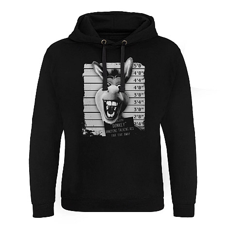 Shrek mikina, Donkey Mugshot Epic Black, pánska