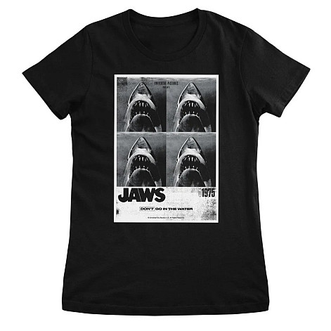 Čelisti tričko, Don't Go In The Water Black, dámske