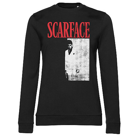 Scarface mikina, Poster Girly Sweatshirt Black, dámska