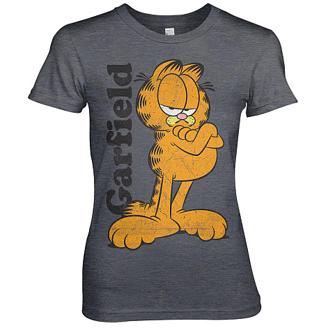Garfield tričko, Garfield Girly Dark Heather, dámske