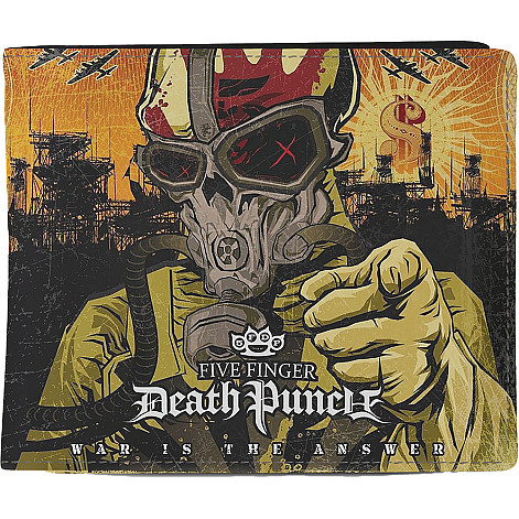 Five Finger Death Punch peňaženka PU 11 x 10 x 1 cm, War Is The Answer Black