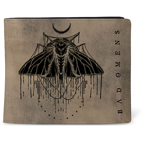 Bad Omens peňaženka PU 11 x 10 x 1 cm, Moth
