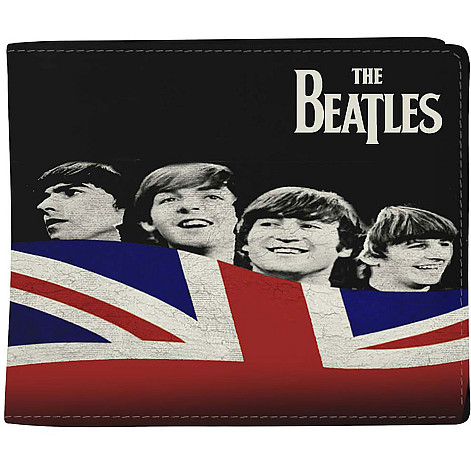 The Beatles peňaženka PU 11 x 10 x 1 cm, Let It Be Flag Black