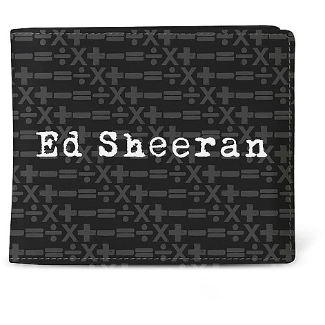 Ed Sheeran peňaženka PU 11 x 10 x 1 cm, Symbols Pattern Black