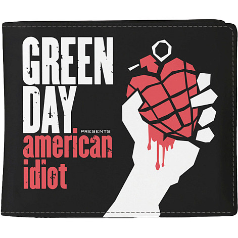 Green Day peňaženka PU 11 x 10 x 1 cm, American Idiot Black