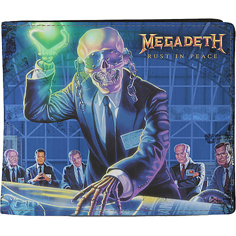 Megadeth peňaženka PU 11 x 10 x 1 cm, Rust In Peace Blue