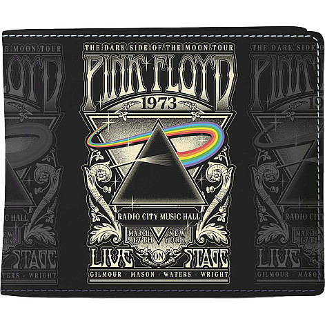 Pink Floyd peňaženka PU 11 x 10 x 1 cm, 1973 Live Black