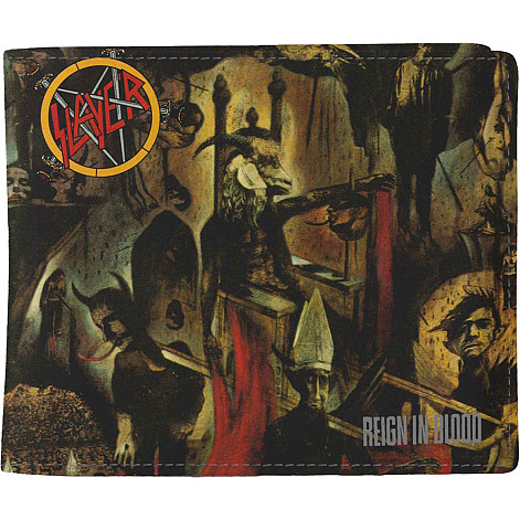Slayer peňaženka PU 11 x 10 x 1 cm, Reign In Blood Black