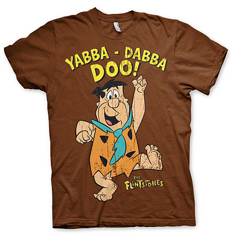 The Flinstones tričko, Yabba Dabba Doo Brown, pánske