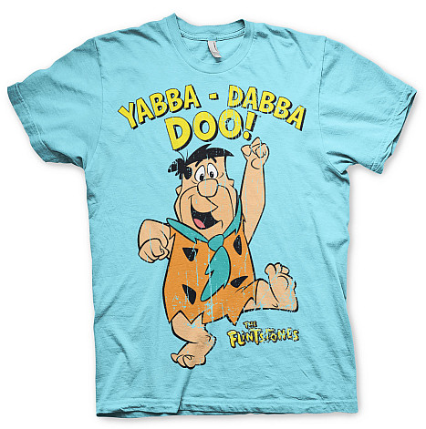 The Flinstones tričko, Yabba Dabba Doo Blue, pánske