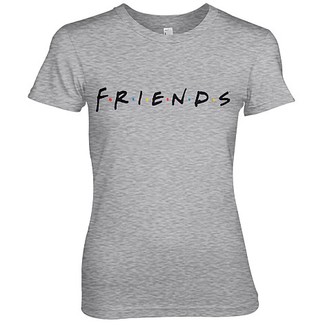 Friends tričko, Friends Logo Girly Heather Grey, dámske