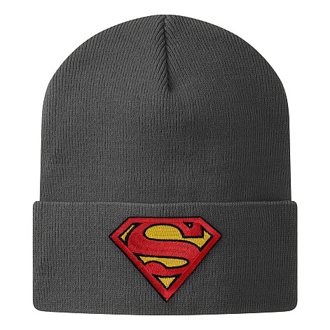 Superman zimný čiapka, Organic Cotton Onesize Dark Grey