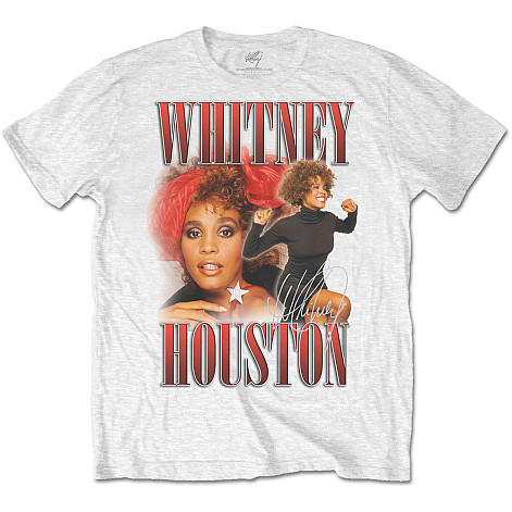 Whitney Houston tričko, 90s Homage White, pánske