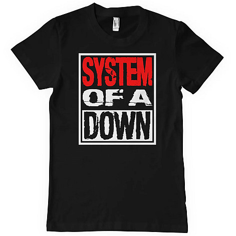 System Of A Down tričko, Logo Black, pánske