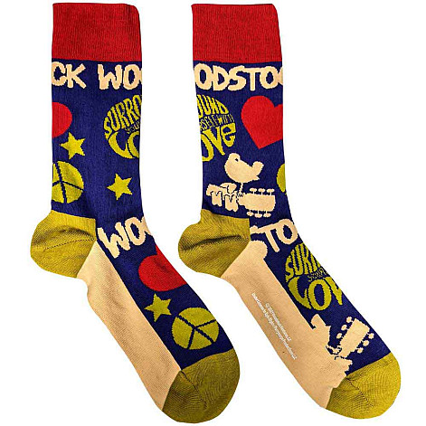 Woodstock ponožky, Surround Yourself Navy Blue, unisex - velikost 7 až 11 (40 až 45)