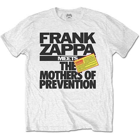 Frank Zappa tričko, The Mothers of Prevention White, pánske