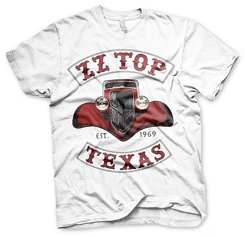 ZZ Top tričko, Texas 1969 White, pánske