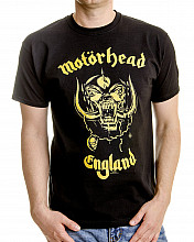 Motorhead tričko, England Classic Gold, pánske