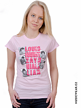 One Direction tričko, Names Pink, dámske