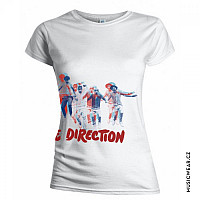 One Direction tričko, Band Jump White, dámske