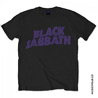 Black Sabbath tričko, Wavy Logo Vintage, pánske