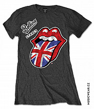 Rolling Stones tričko, Vintage British Tongue, dámske