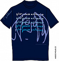 John Lennon tričko, Give Peace a Chance Blue, pánske
