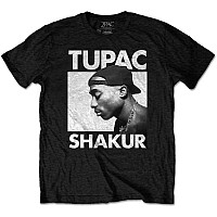 Tupac tričko, Eyes Closed Eco-Tee Black, pánske