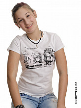 Star Wars tričko, R2D2 Blueprint Girly, dámske
