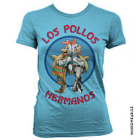 Breaking Bad tričko, Los Pollos Hermanos Skyblue Girly, dámske