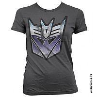 Transformers tričko, Distressed Decepticon Shield Girly, dámske