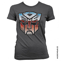 Transformers tričko, Distressed Autobot Shield Girly, dámske