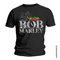 Bob Marley tričko, Distressed Logo, pánske