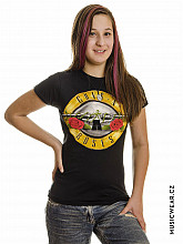 Guns N Roses tričko, Classic Bullet Logo Skinny, dámske