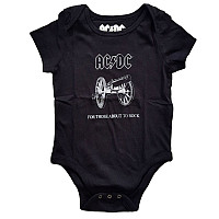 AC/DC dojčenské body tričko, About To Rock Black, detské