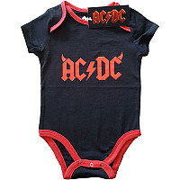 AC/DC dojčenské body tričko, Horns Black, detské