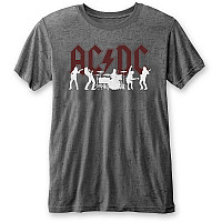 AC/DC tričko, Silhouettes Burnout Grey, pánske