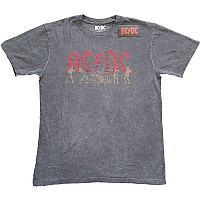AC/DC tričko, Vintage Silhouettes Snow Wash Grey, pánske